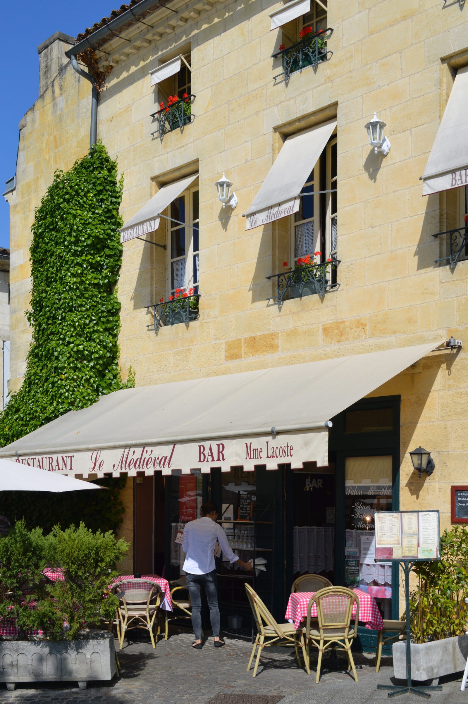 Restaurant Le Médiéval, Saint-Émilion, 2015