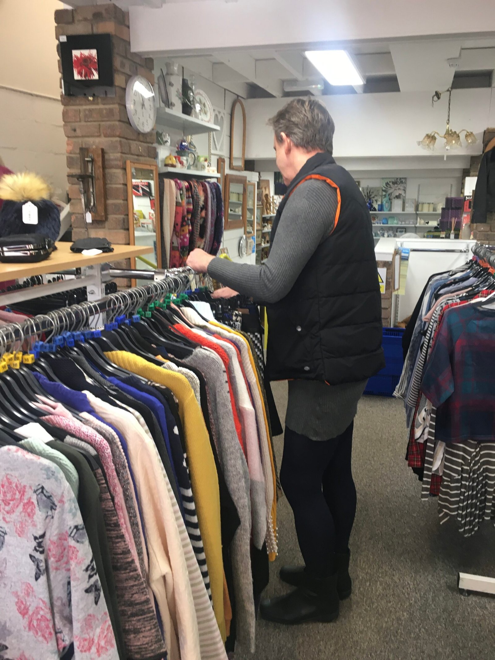 Sue Ryder charity shop volunteer