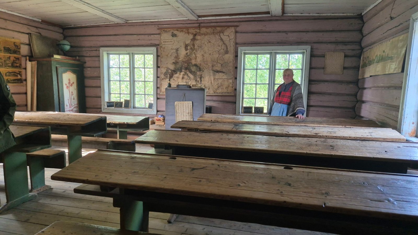 Classroom at the Maihaugen Open Air Museum Lillehammer Norway