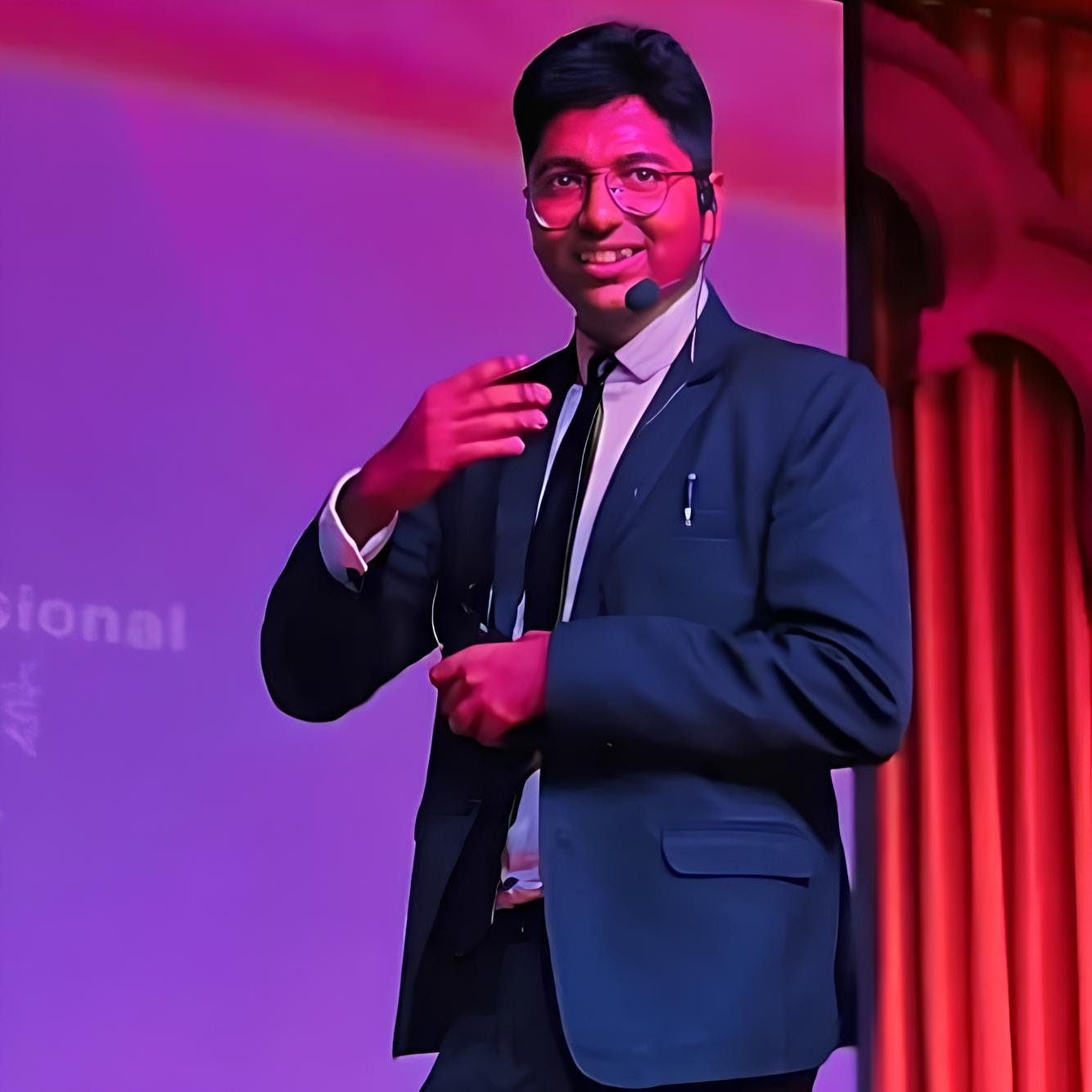 Sourabh Chowdhery at public speaking event