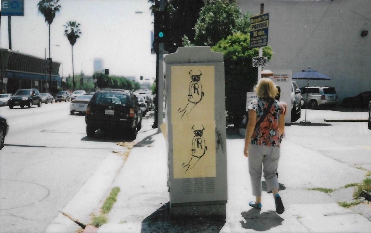 XVALA's Rad Robots graffiti, Los Angeles, California, 2011