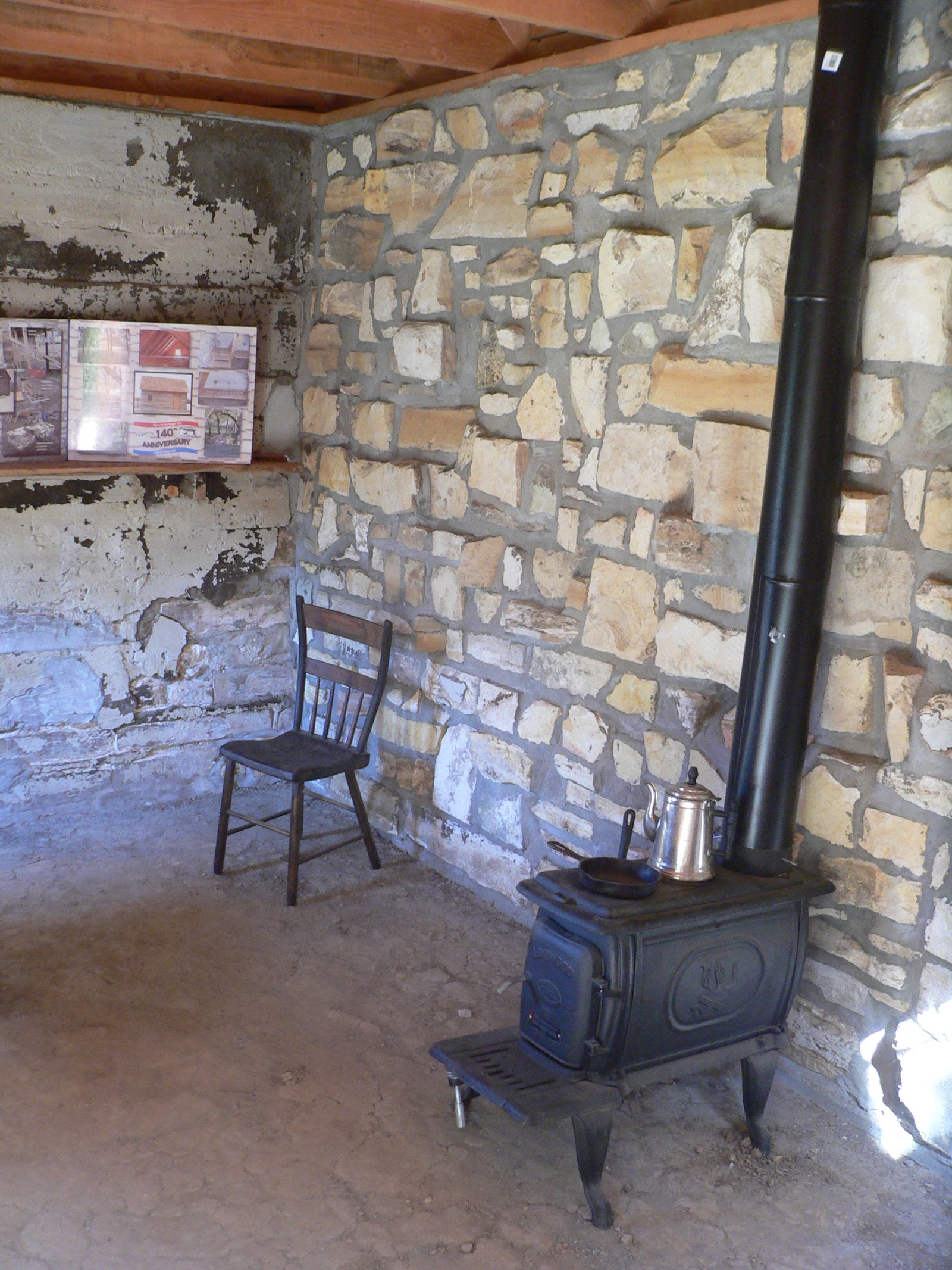 Home on the Range cabin interior NW corner 1