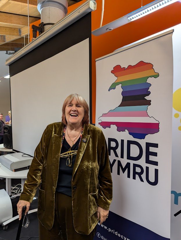 Lisa Power at Pride Cymru 25 talk 1