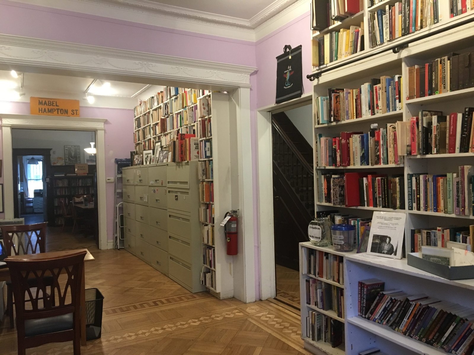Interior of Lesbian Herstory Archives, Brooklyn, NYC