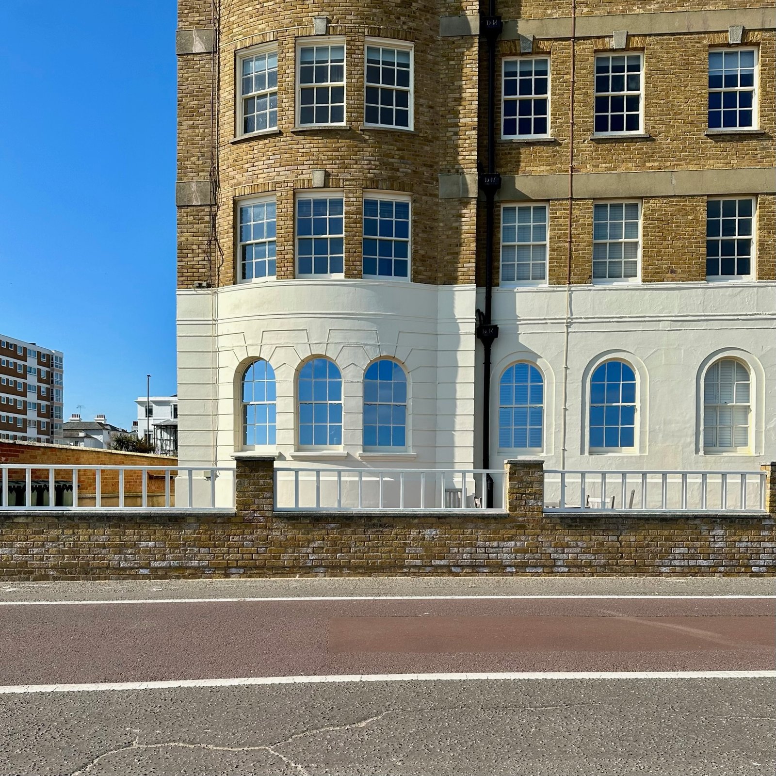 Housing on Kingsway, Hove, viewed from the beach